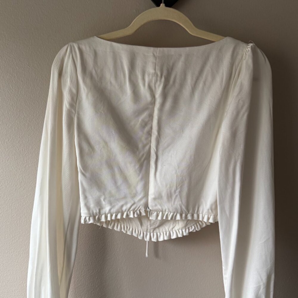 Eggie White Milkmaid Top - Picture 4 of 4